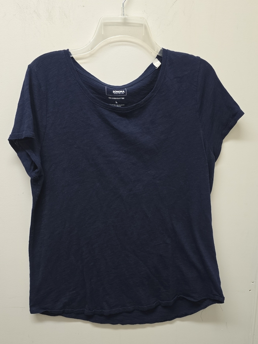 Sonoma The Everyday Tee Navy Blue Top - Size L